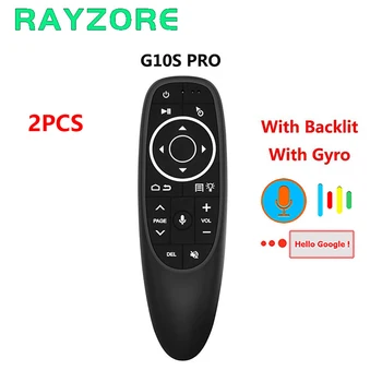 

2PCS/lot G10 G10S Air Mouse 2.4GHz Wireless Microphone Gyro Remote Control G10S Pro Voice Remote Control For Android TV Box