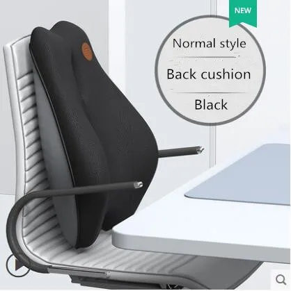 Memory Foam Office Chair Cushion Support Waist Back Orthopedic Pillow Lumbar Massage Hip Coccyx Pillow Car Seat Cushion Set Pad 