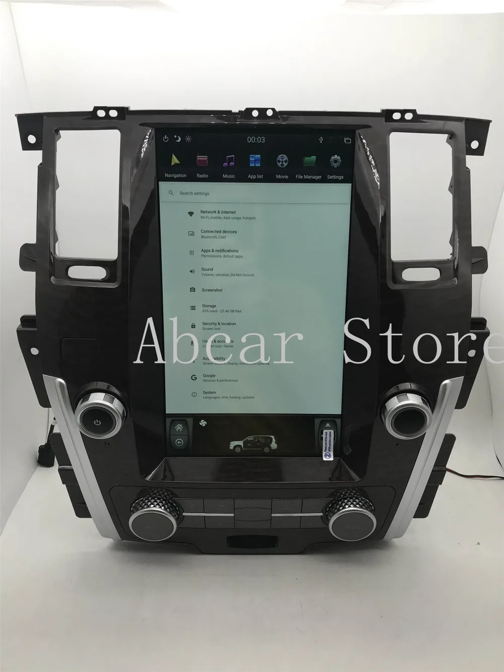 13,6 ''Tesla стиль Android 8,1 автомобильный dvd-плеер gps навигация для NISSAN PATROL 2010- стерео радио магнитофон PX6 CARPLAY