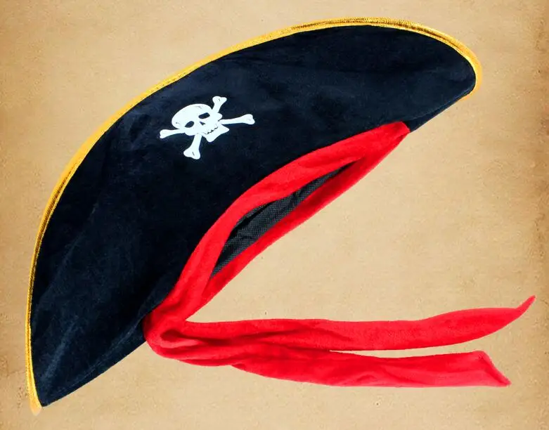 Череп красная веревка Хэллоуин личность Пиратская шапка Повседневная волна вечерние унисекс косплей шляпа-колпак