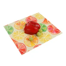 3 шт пчелиный воск пищевая обертка многоразовый экологический пищевой обертка органический натуральный пластик свободный устойчивый прибор для хранения фруктов мешочек