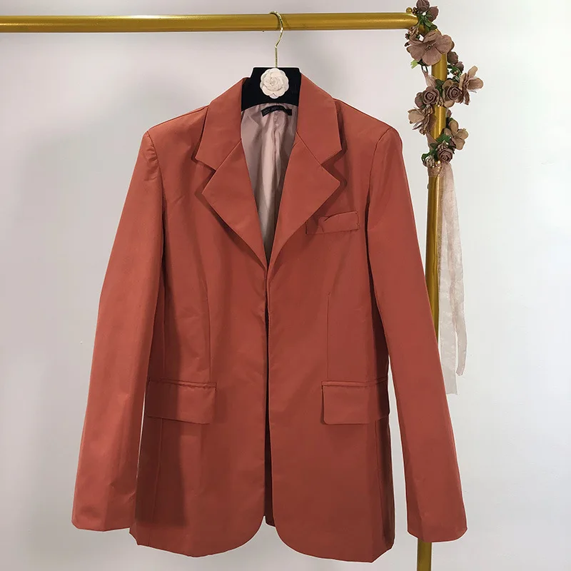 

Rl75 Autumn Fashion INS Ventilation Network Red Long Sleeve Suit Jacket