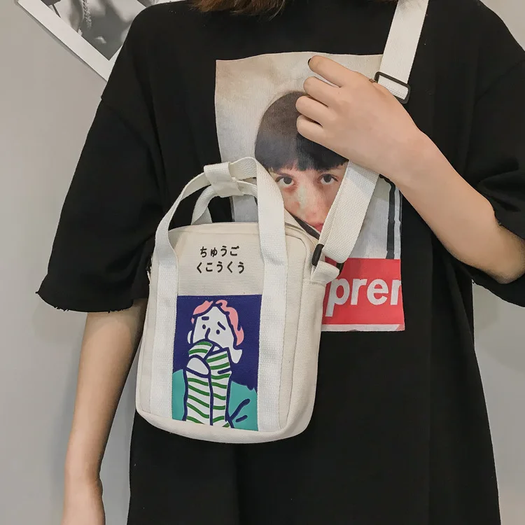 INS, в японском стиле, хипстер, художественная мягкая сумка на плечо для девочек, универсальная сумка на плечо для девочек с сердечками, для студентов, серия MORI S