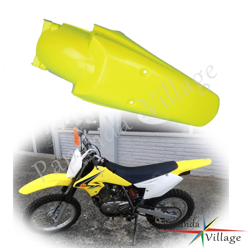 Желтый двойной спортивный задний брызговик для мотокросса SUZUKI DR DRZ 70 125 125L 200 400 RM 85