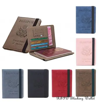 

2020 Newest Hot Ultra Thin Front Pocket Wallet Leather RFID Blocking ID Credit Card Passport Holder for Men & Women