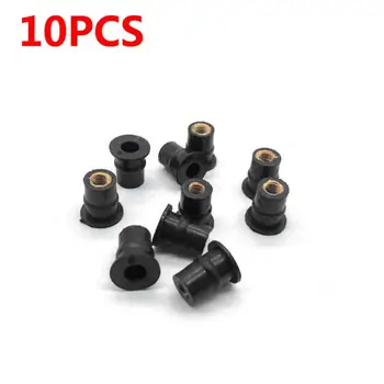 

Universal M5 Rubber Well Nut 5mm Metric Windscreen Fairing Brass Nuts Window Auto Accessories Car Parts Cowls Fastener Screws