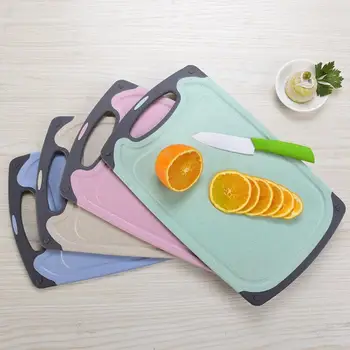 

Wheat Straw Kitchen Chopping Board Resistant Cutting Board Chopping Block Kitchen Board Tools Slice Cut Home Accessories