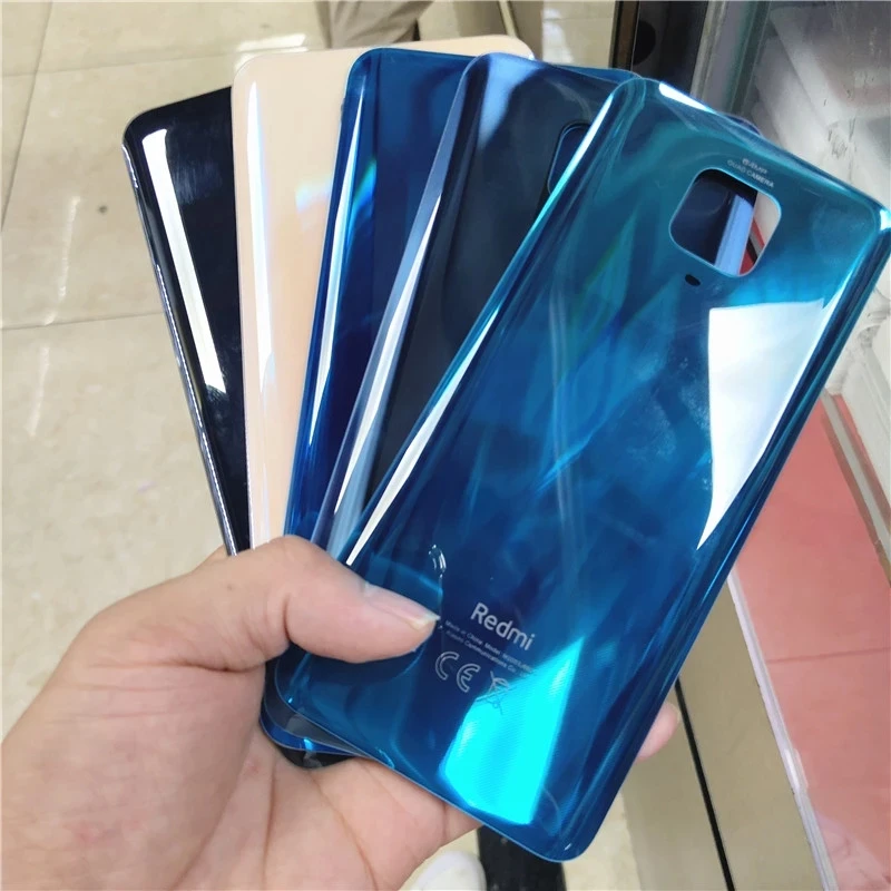 Крышка батарейного отсека для Xiaomi Redmi Note 9S / 9 Pro Max Задняя стеклянная крышка