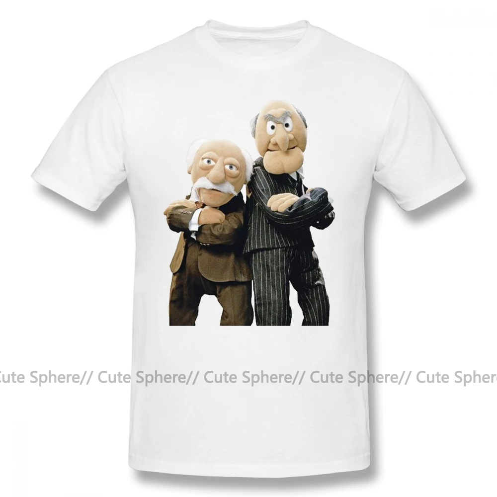 Muppets футболка Statler And Waldorf модная футболка с коротким рукавом мужская футболка с принтом 100 хлопок плюс размер футболка - Цвет: White