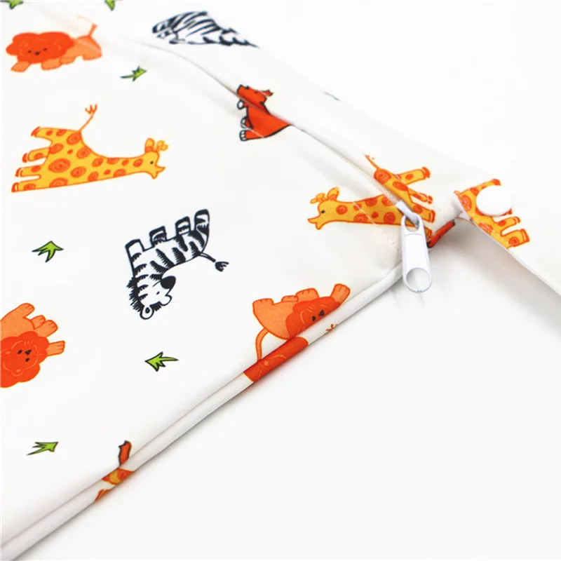 Baby Cloth Diaper Bag Mommy Stroller Nappy Wet Bags Waterproof Reusable Pail Liner Portable Storage Pocket Single Zipper 28*30cm diaper bag