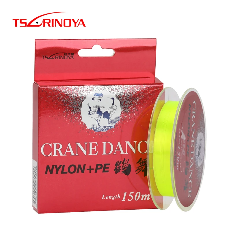 TSURINOYA Nylon Fishing Line CRANE DANCE 150M Monofilament Line+HMPE Molecules Strong Smooth Carp Wrie Long Casting Main Line|Fishing Lines| - AliExpress