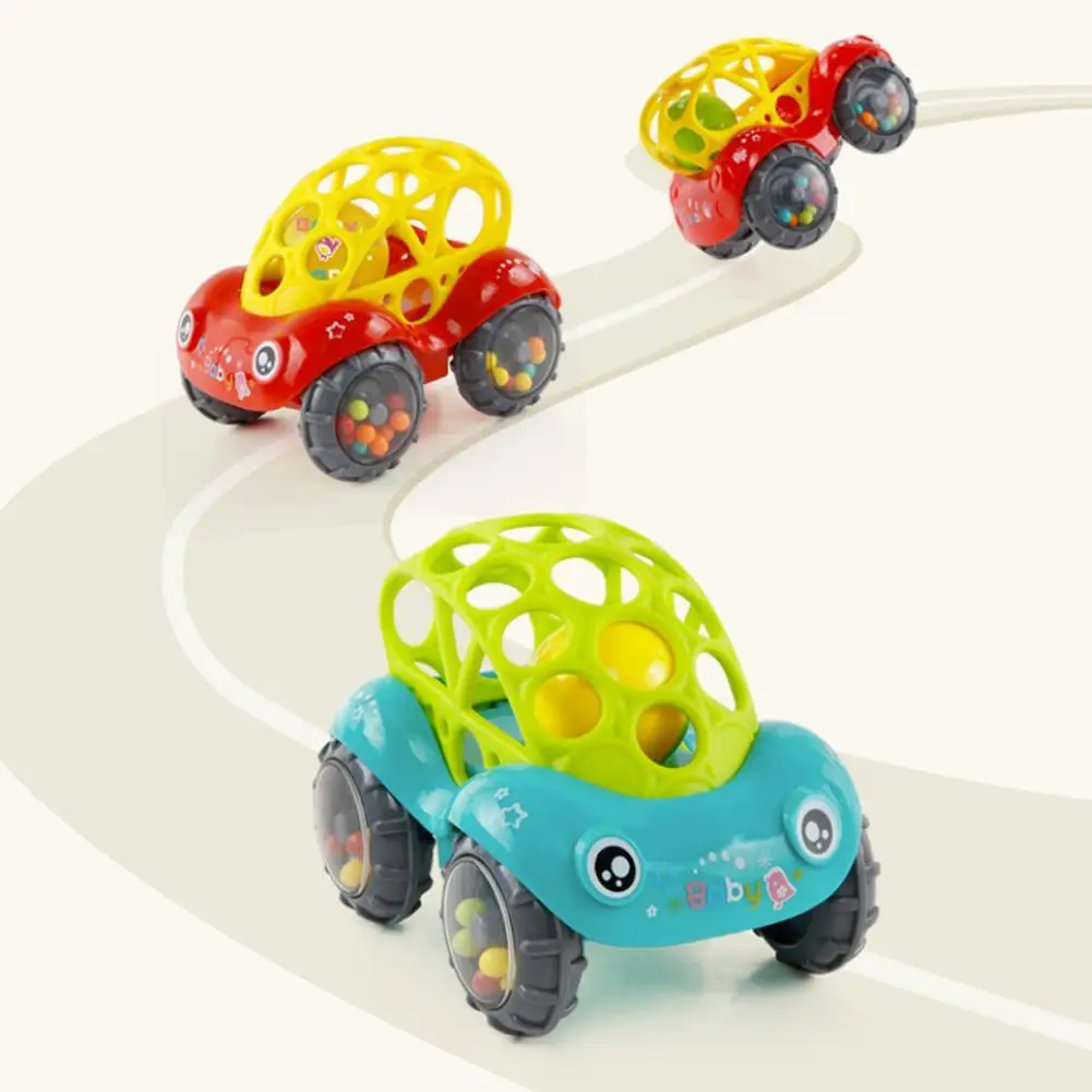 

Baby Car Toy Soft Rubber Toy Baby Hand Grab Catch Car Player Rattle Music Bell Wave Drum Interactive Entertainment Children Gift