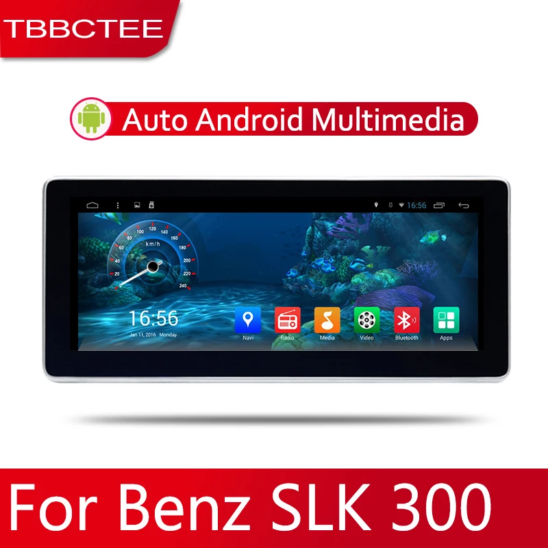 Best Car Android System 1080P IPS LCD Screen For Mercedes Benz SLK Class SLK300 SLK350 2010~2018 Car Radio Player GPS Navigation AUX