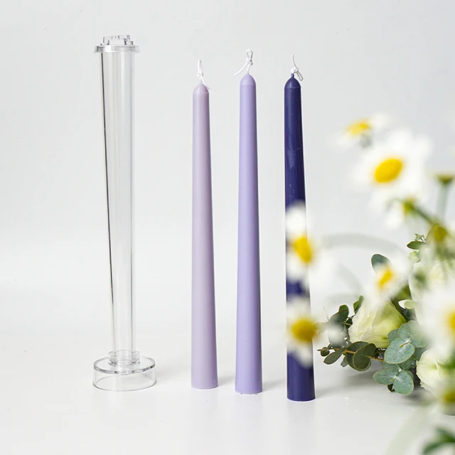 New Long Rod Shaped Plastic Candle Mold for DIY Handmade