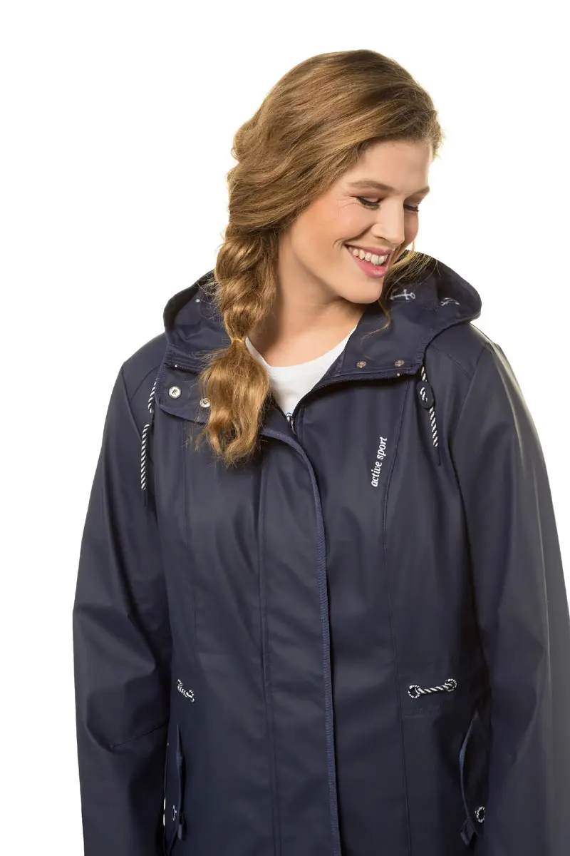 Зимнее пальто в Европейском стиле, ветронепроницаемое, непромокаемое, с капюшоном, плюс Вельветовая Длинная ветровка, для женщин, большой размер, должен быть, скрытая молния, дождевик