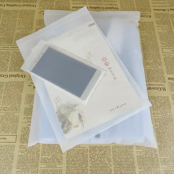 

100pcs Plastic Storage Bag Zipper Closure Self Seal Garment Cosmetics Packaging Pouches Matte Clear Zip Lock Reusable Travel Set