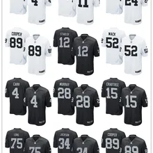 Стилизованный Окленд Дерек Карр Кенни Стэйблер Шарль Вудсон Бо Джексон Халиль Мак Амари Купер для молодежных детей Джерси