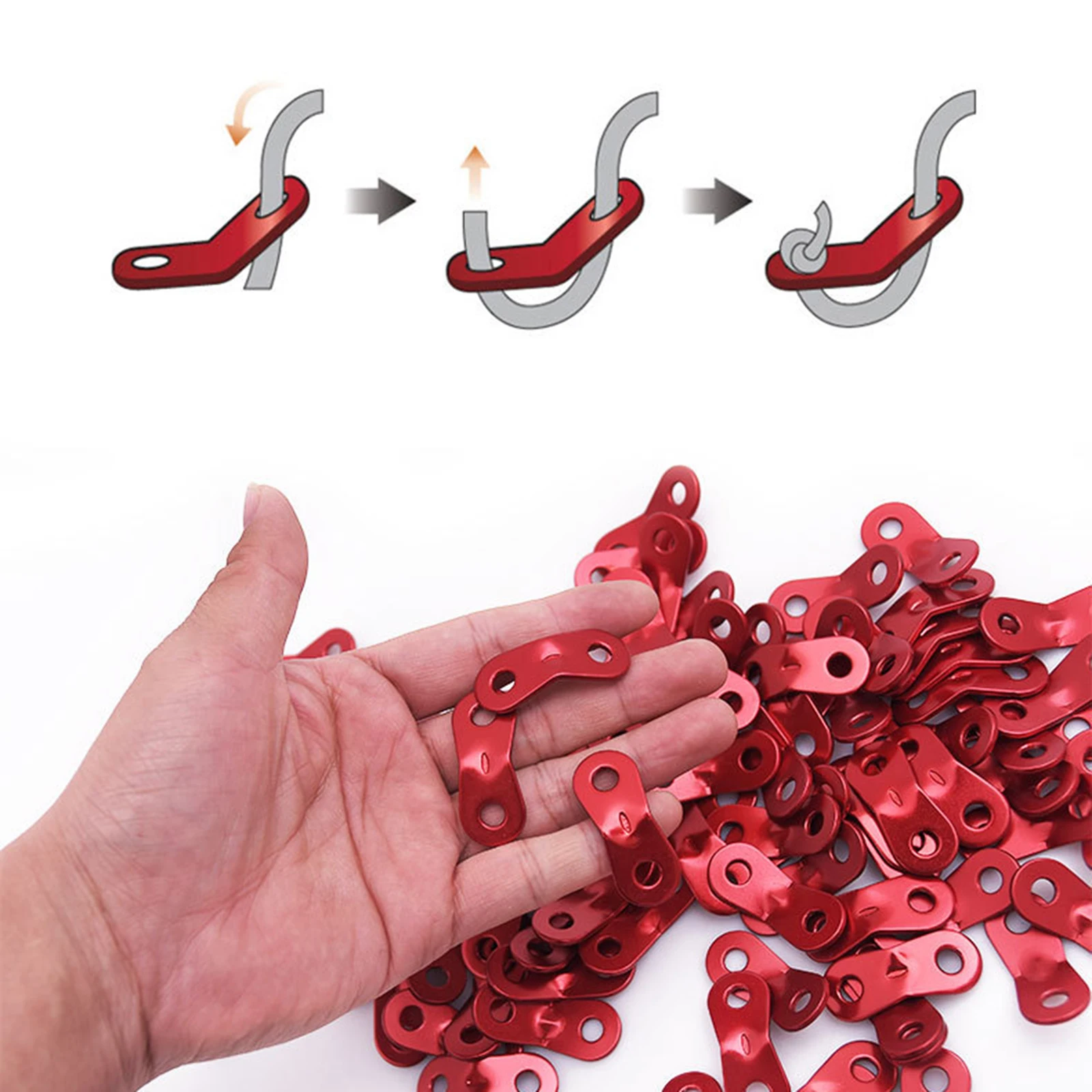 Zeltspanner Aus Aluminiumlegierung, 20 Stück – Superleicht, Verstellbar, Für Seile 3–7 Mm, Camping & Outdoor