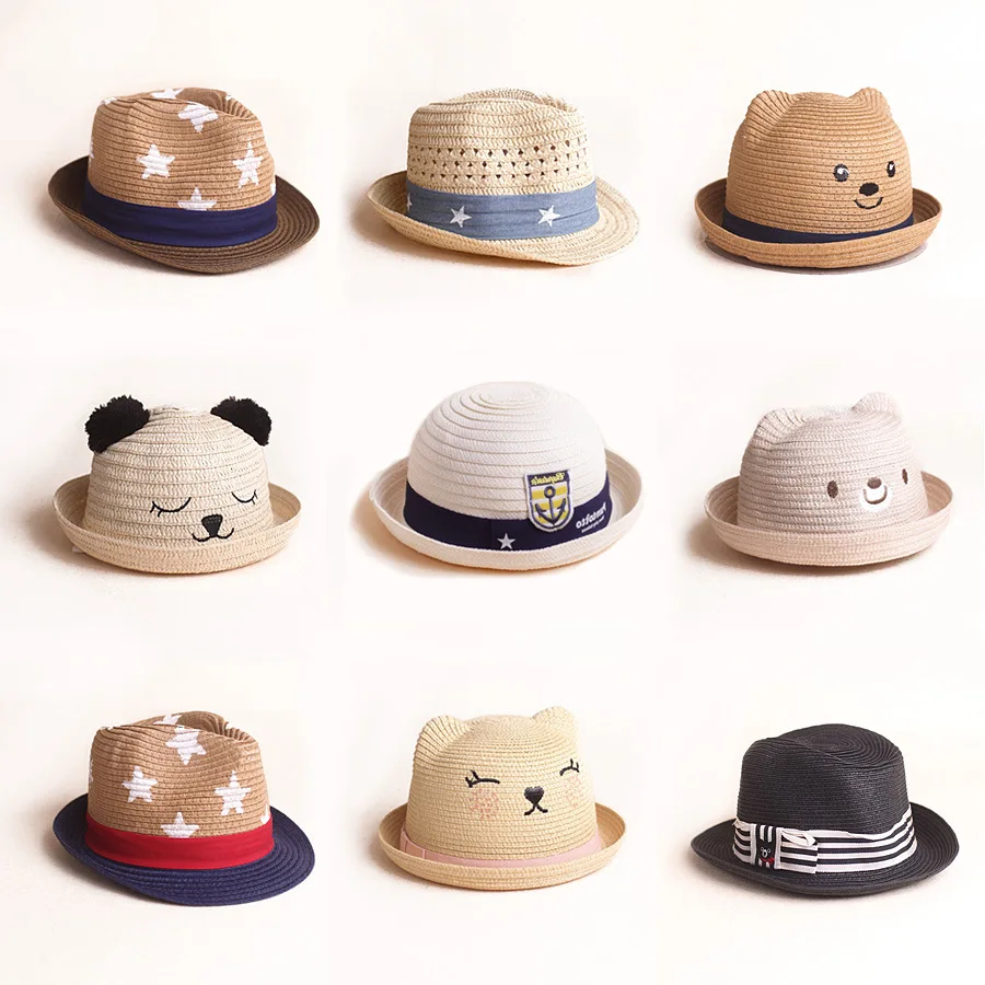 college straw hats