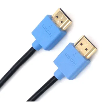 

1m 1.2m 1.5m 2m 3m 5m HDMI Cable 24 Carat Gold Plated Thin Square Head HDMI Version 2.0 HDM 17.8 GBPSCable- High Speed Ethernet
