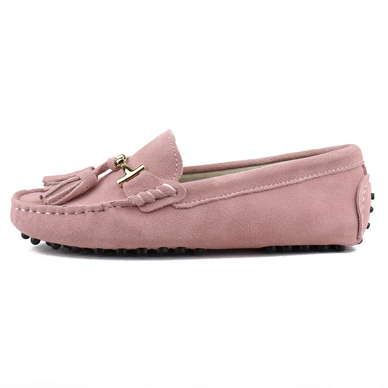 2022 100% Genuine leather Women flats New Brand Handmade Women Casual leather shoes Leather Moccasin Fashion Lady Driving Shoes 