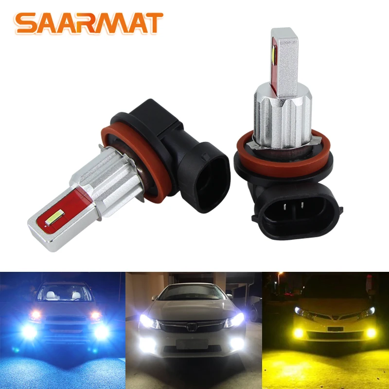 Автомобильные противотуманные фары Canbus светодиодные лампы без ошибок H11 H8 HB3 9005