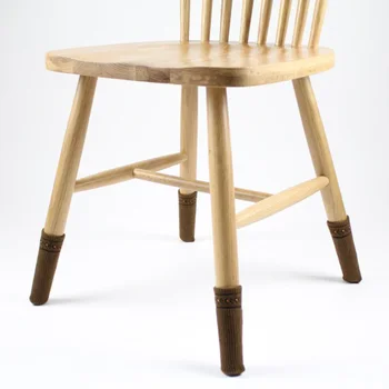 

4pcs Socks Floor Protectors Furniture Feet Pads Knitting Covers Caps Double Layer Table Chair Leg Anti Scratch Anti-slip