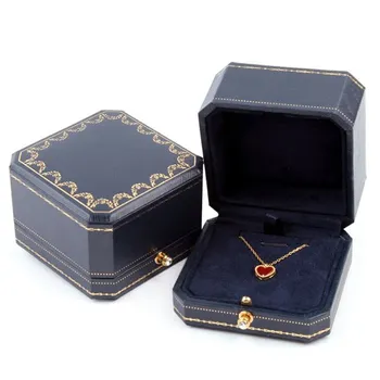 

Necklace box DIY cute High-end jewelry packaging box European princess proposal wedding ring box necklace box locket customized