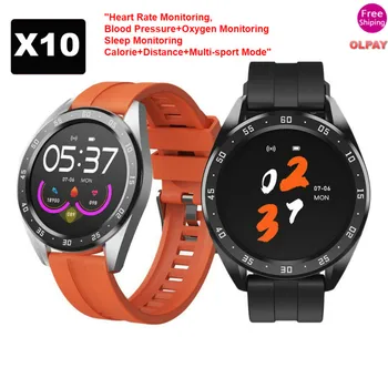 

X10 Smart Watch Women Sports Smartwatch IPX67 Waterproof Sleep Monitoring Blood Pressure Fitness Tracker Wrisatbands for Xiaomi