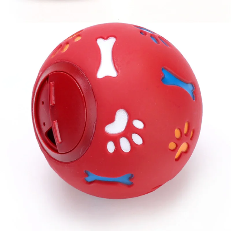 7.5cm Игрушка для домашних животных, лапа, принт, кость, отсутствует мячик для еды, устойчив к укусам, моляры для собак, можно закусить, головоломка, мяч - Цвет: 7.5cm