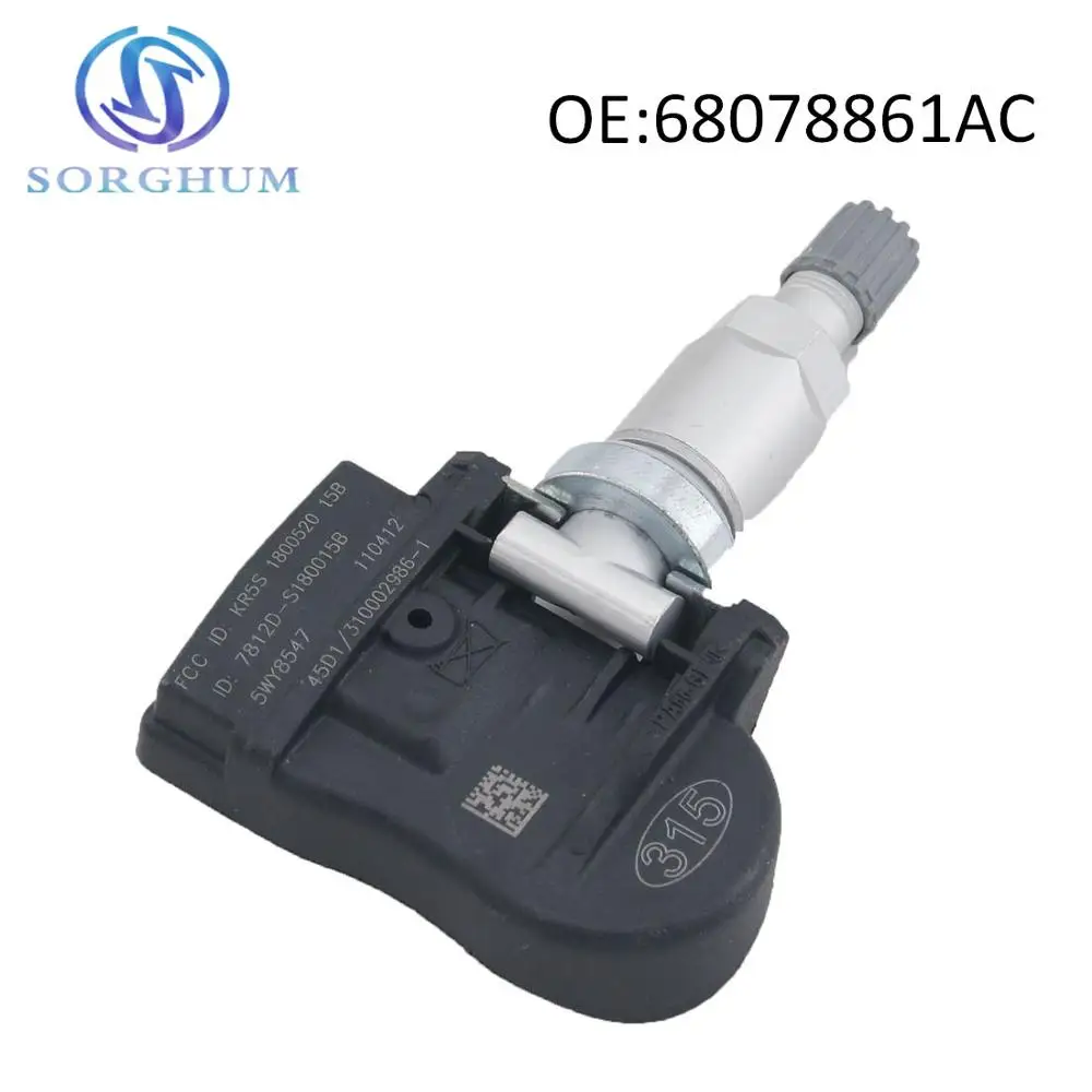 Датчики давления в шинах 68078861AC, подходит для Mopar, Dodge, Jeep 68078861AA 56053030AB Датчики давления в шинах 68078861AC, подходит для Mopar, Dodge, Jeep 68078861AA 56053030AB