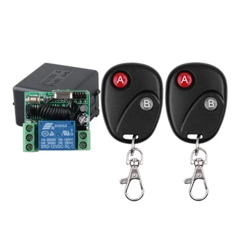 

DC 12V 10A 1CH Wireless RF Remote Control Switch 2PCS Transmitter With Battery Receiver Access/door System 10sets/lot