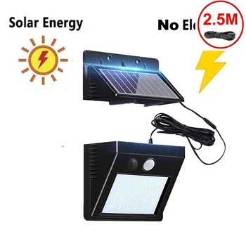 

30 LED Chip Solar Light PIR Motion Sensor Wireless Solar Lamp Outdoor Waterproof Garden Wall Yard Deck Security LED Light indoor