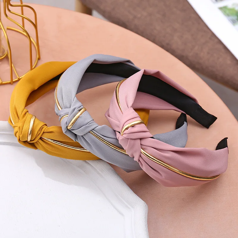 Fashion Womens Bow Knot Hairband Leather Hoop PU Cross Knot Women Head Hoop Glitter Girls Hair Headband Hair Accessories DSFG02 crocodile hair clips