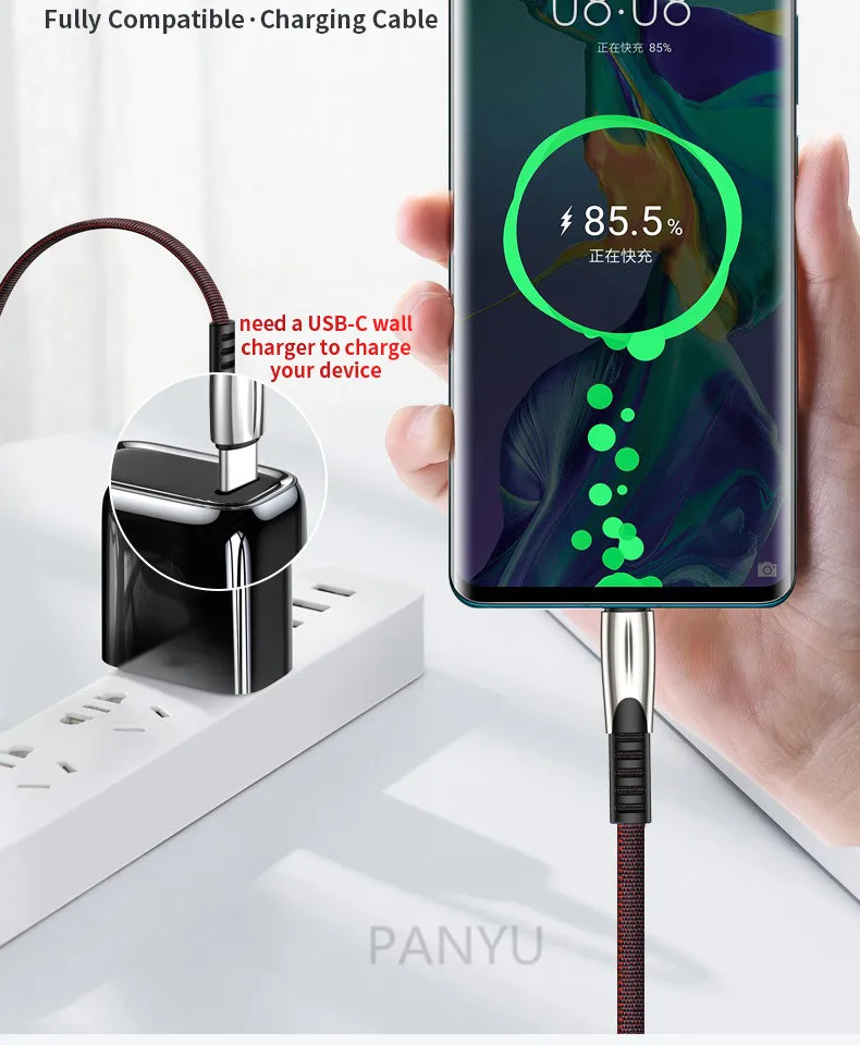 3A Быстрая зарядка type-C Micro USB интерфейс передачи данных кабель для Redmi Note 8 Pro мобильный телефон передачи данных кабель для зарядки
