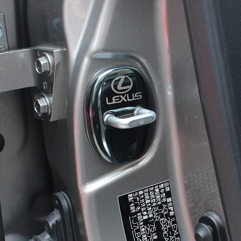 Автомобильный фиксатор замка двери защита из нержавеющей стали покрытие интерьера для Lexus NX IS CT ES RX LX GS Аксессуары для стайлинга автомобилей