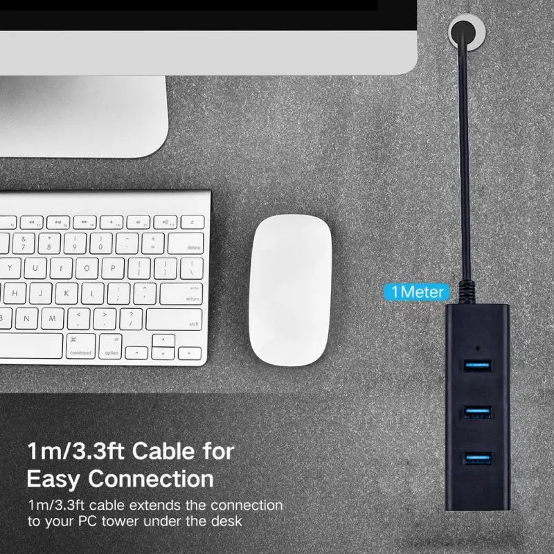 4 Порты и разъёмы USB 3,0 концентратор передачи Скорость Портативный центр данных совместим с USB устройства USB центр данных • Мульти-защита