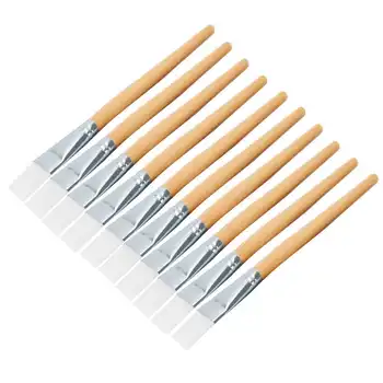 

Led Ultrasonic Face Cleaning Brushes Soft Hair Mud Applicator DIY Skin-Care Tool with Wooden Handle