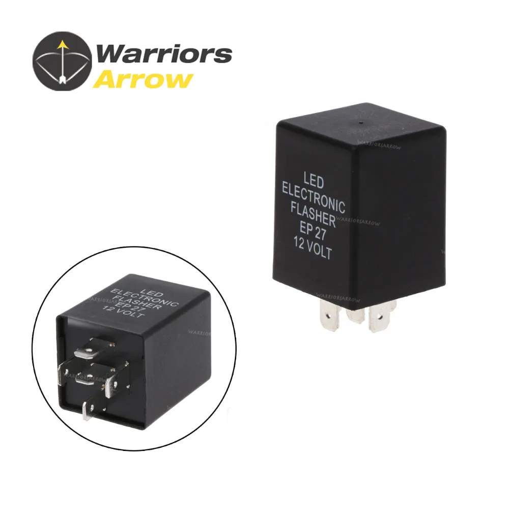 

EP27-12V 5-Pin LED Flasher Relay for LED turn signal lights Hyper Flash Fix 12V 0.1W-150W flasher relay