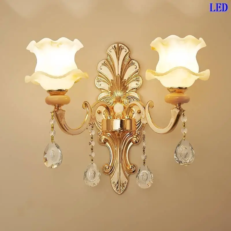 Бра Wandlampe зеркало Cama Lampara De Interior Aplique Luz Pared аппликация Murale Wandlamp Хрустальный потолочный светильник настенный светильник для спальни