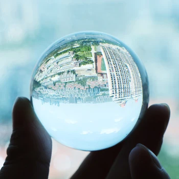 

2/3/4/5CM Photography Crystal Round Seed Beads Feng Shui Clear Color Magic Natural Glass Balls For Home Wedding Decoration
