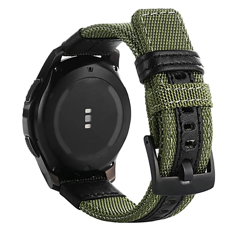 Ремешок нейлоновый для Samsung Galaxy watch 3 46 мм браслет gear s3 Frontier Classic 22 20 наручных часов