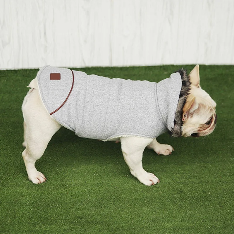 Осенне-зимняя одежда для домашних животных для собак Маленький Средний Большой пуховик для собак Одежда для домашних животных плотное хлопковое пальто для французского для бульдога чихуахуа