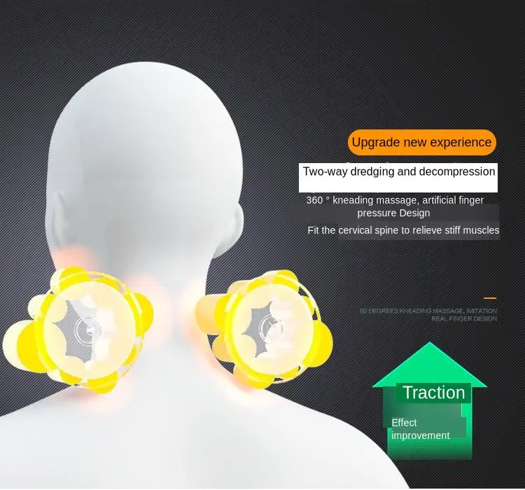 Расслабляющая массажная подушка электрическая для шеи плеча спины тела