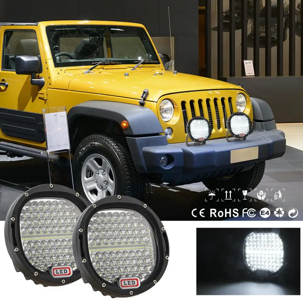 

7 Inch 300W 105W Offroad LED Work Light Bar 4x4 4WD ATV UTV SUV Round Spotlight Vehicle Car Work Lamp for 4WD 4x4 Truck Offroad