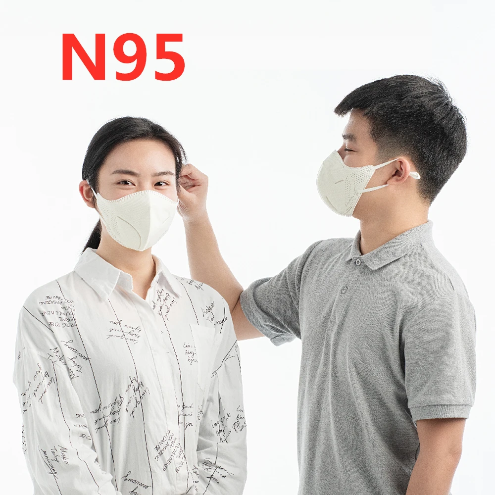 

1Pcs/bag Face Mask KN95 Respirator Mask 5 Layers Protective Mask 95% Filtration Reusable Breathing Face Mask