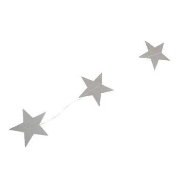 

New 4M Star Paper Garland Bunting Home Wedding Party Banner Hanging Decoration Silver S