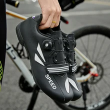 Мужская и женская дышащая обувь для горного велосипеда Shimano, черная, красная, зеленая, универсальная велосипедная обувь 36-46