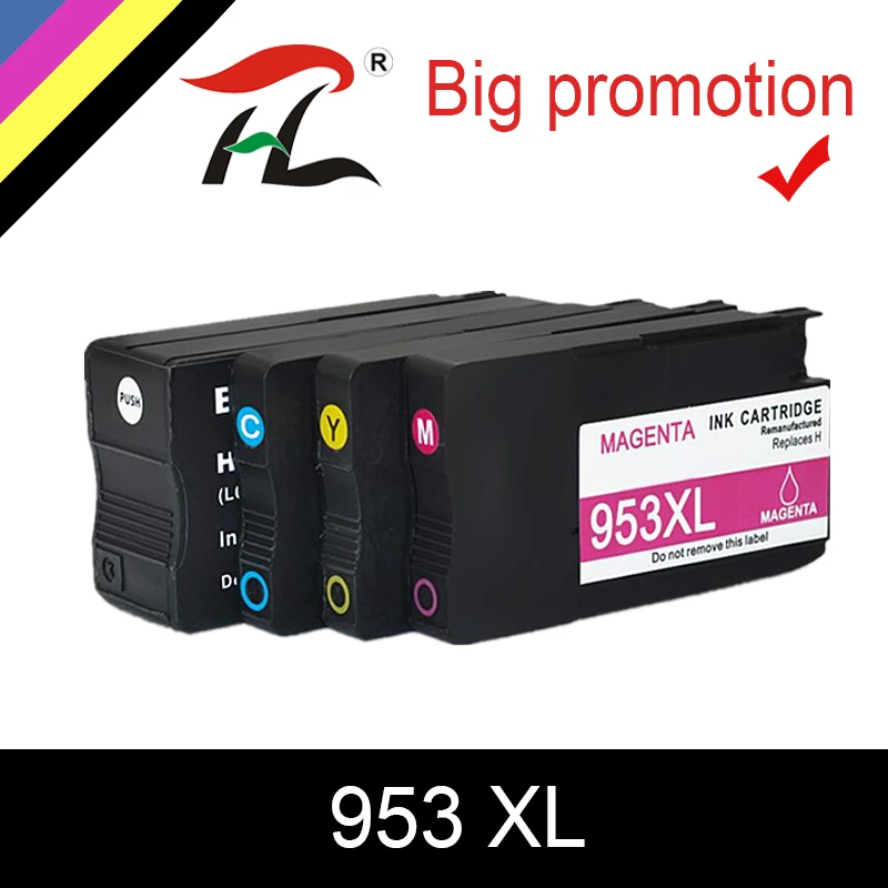 Совместимый чернильный картридж 953 953XL для принтера HP pro 7740 8210 8218 8710 8715 8718 8719 8720 8725
