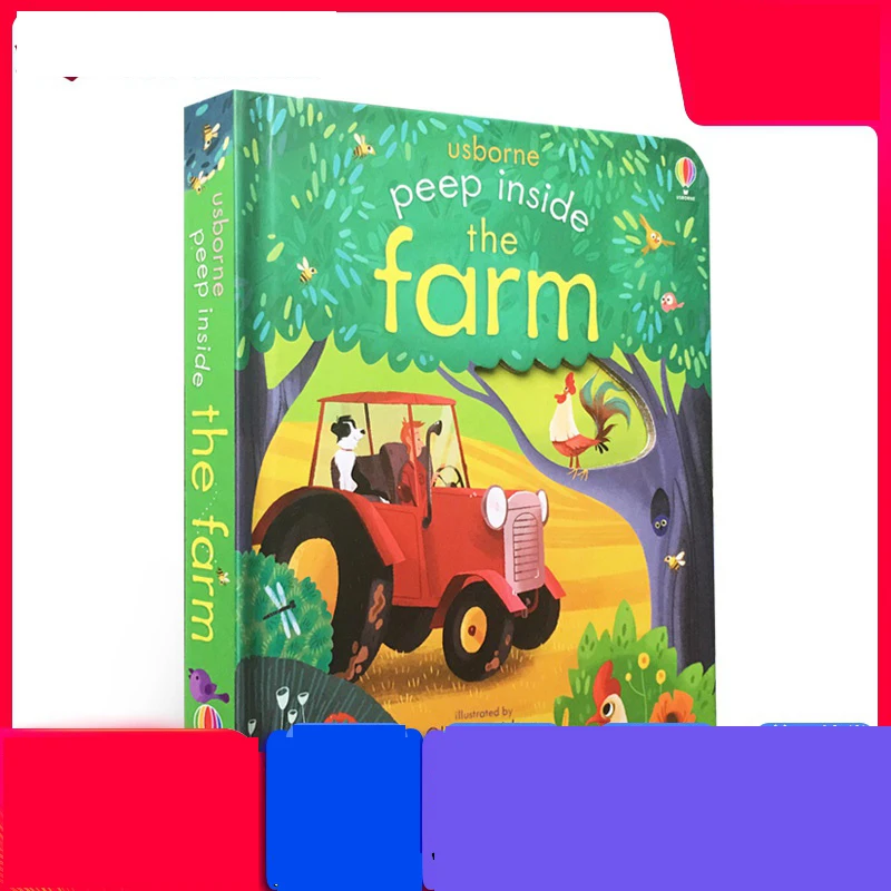 Peep Inside The Farm Original English Educational Picture Books For Baby Early Childhood gift For Children Peep Inside The Farm Original English Educational Picture Books For Baby Early Childhood gift For Children
